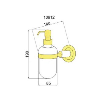 Дозатор Boheme Murano бронза 10912-BR